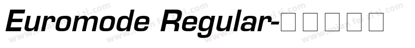 Euromode Regular字体转换
